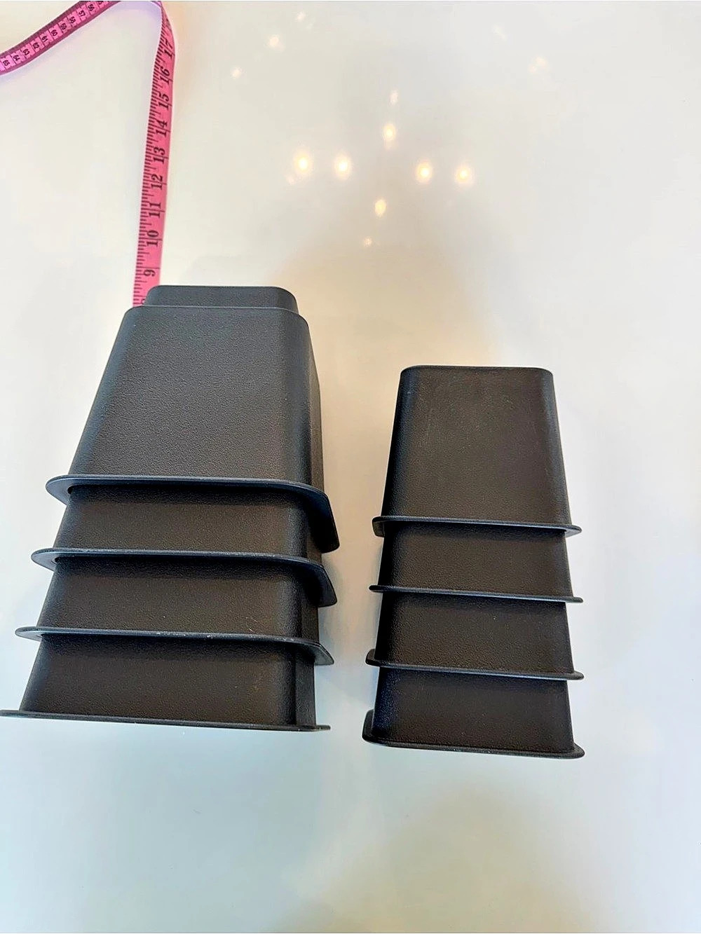 Black Dorm Bed Risers